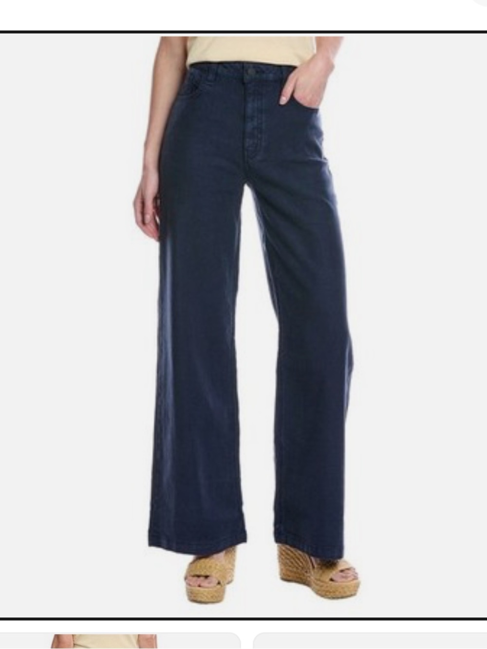 Hudson Jeans Navy Wide-Leg Flare Jeans
